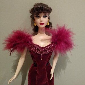 2014 Barbie Collector 75th Anniversary Gone With The Wind Doll - Red Dress